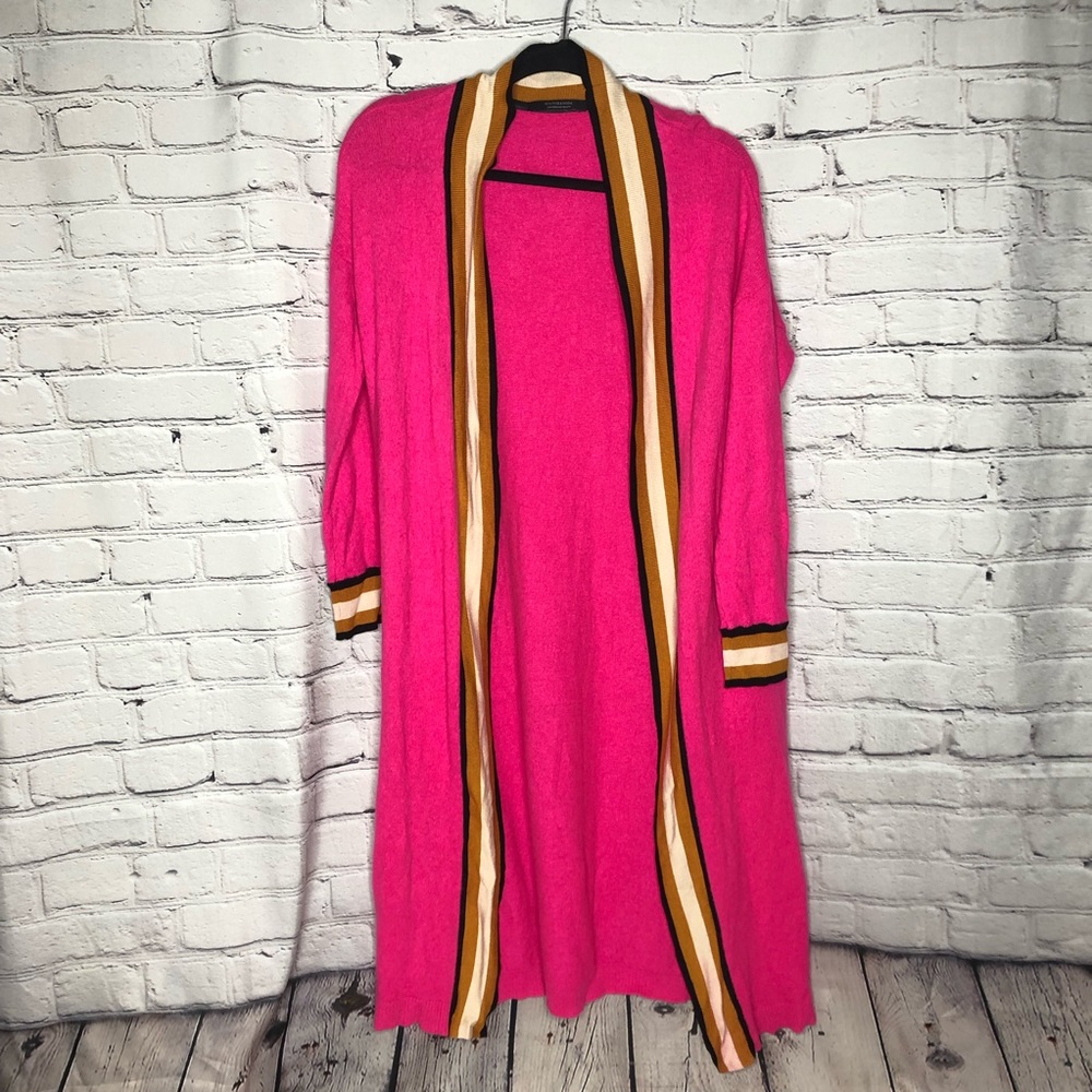 Scotch & Soda Longline Cardigan for Women in Pink - Picture 2 of 15